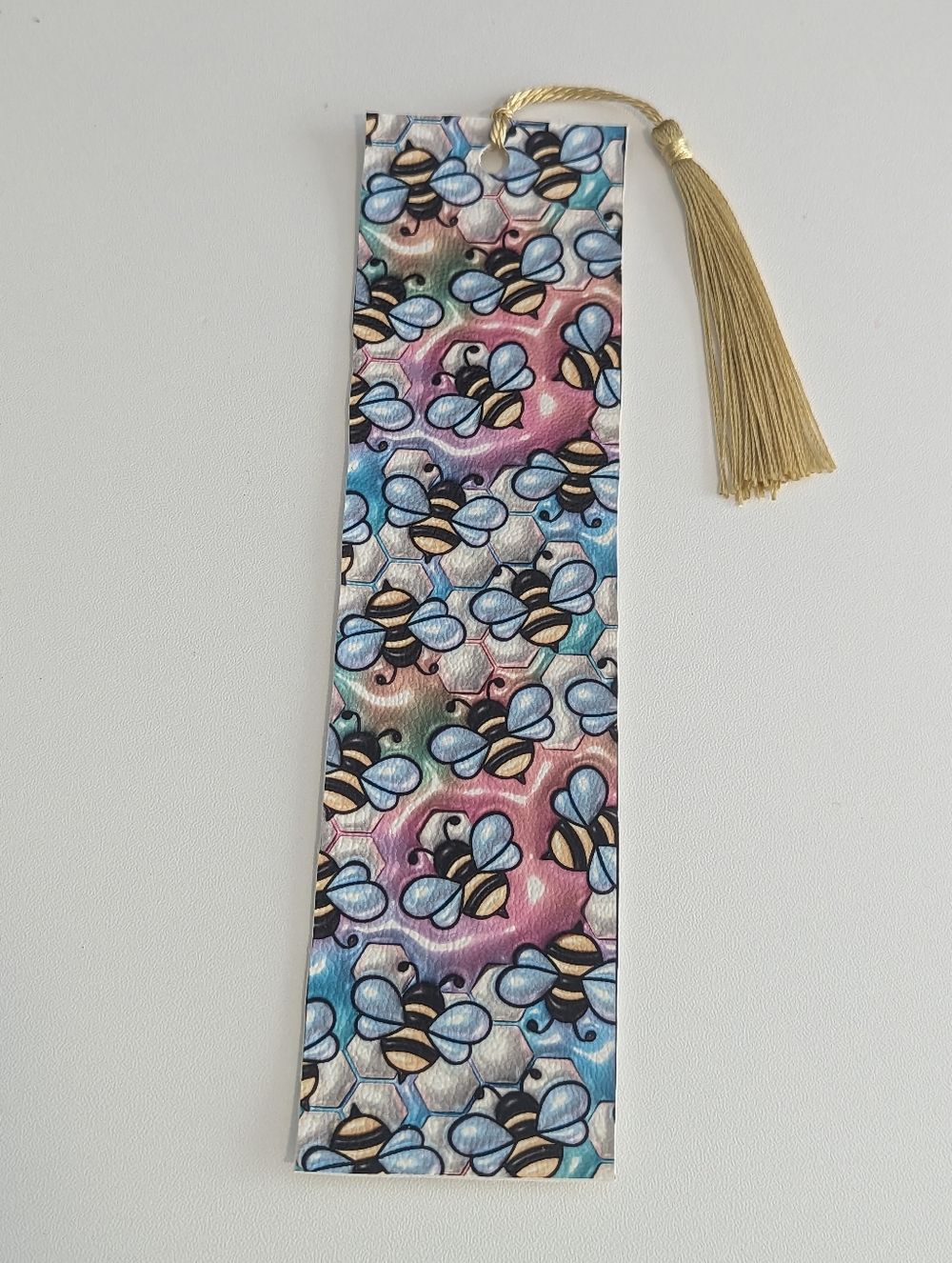 2 For $5 Item: Bees Faux Leather Bookmark New!